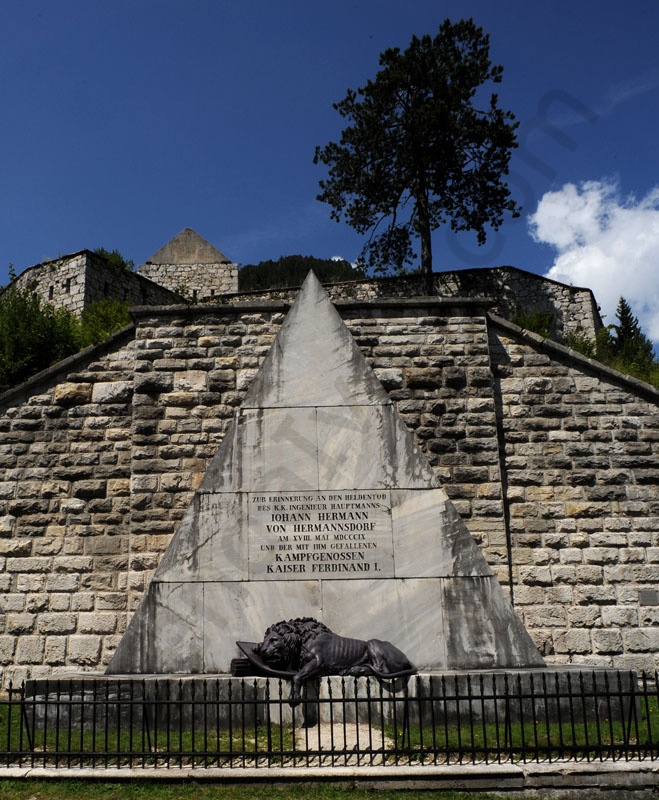 Predil hágó. Emlékmű