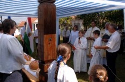 Hungarian village. Perkupa. 2007, István-napi búcsú Perkupán. 2007